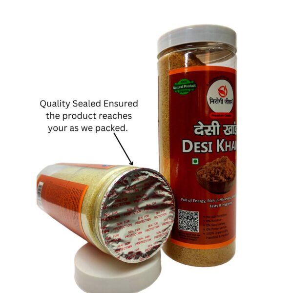 Low Sugar Khand -Desi Khand-Khandsari-Sugar Alternative-Low Sugar Sweet-Sugar Substitue-Nirogi Jeevan Desi Khand